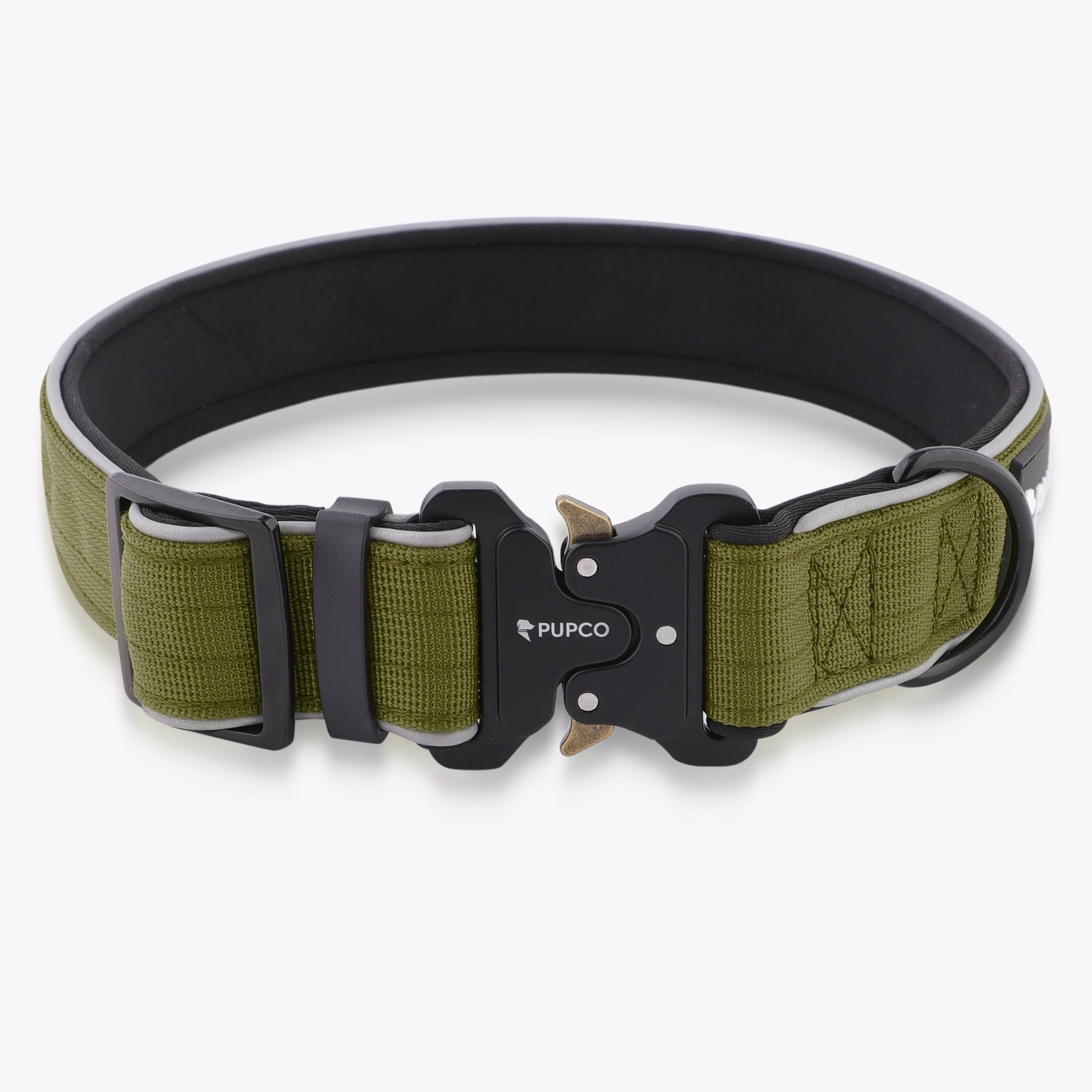 Reflective tactical collar - Khaki
