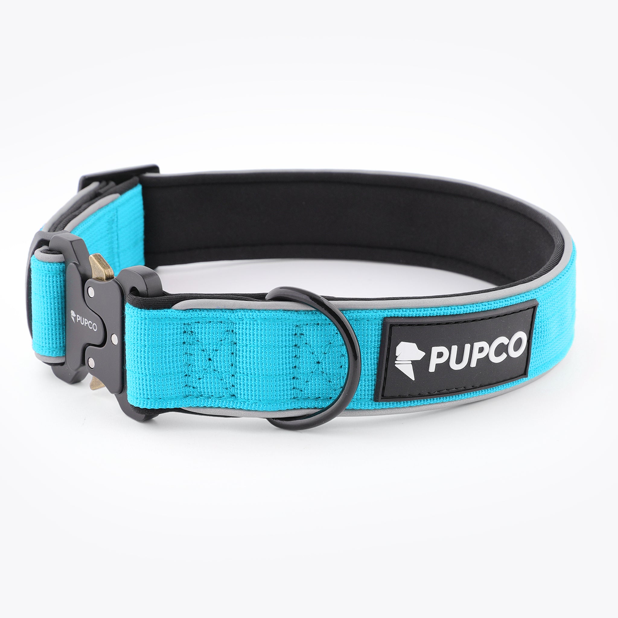 Reflective tactical collar - Aqua