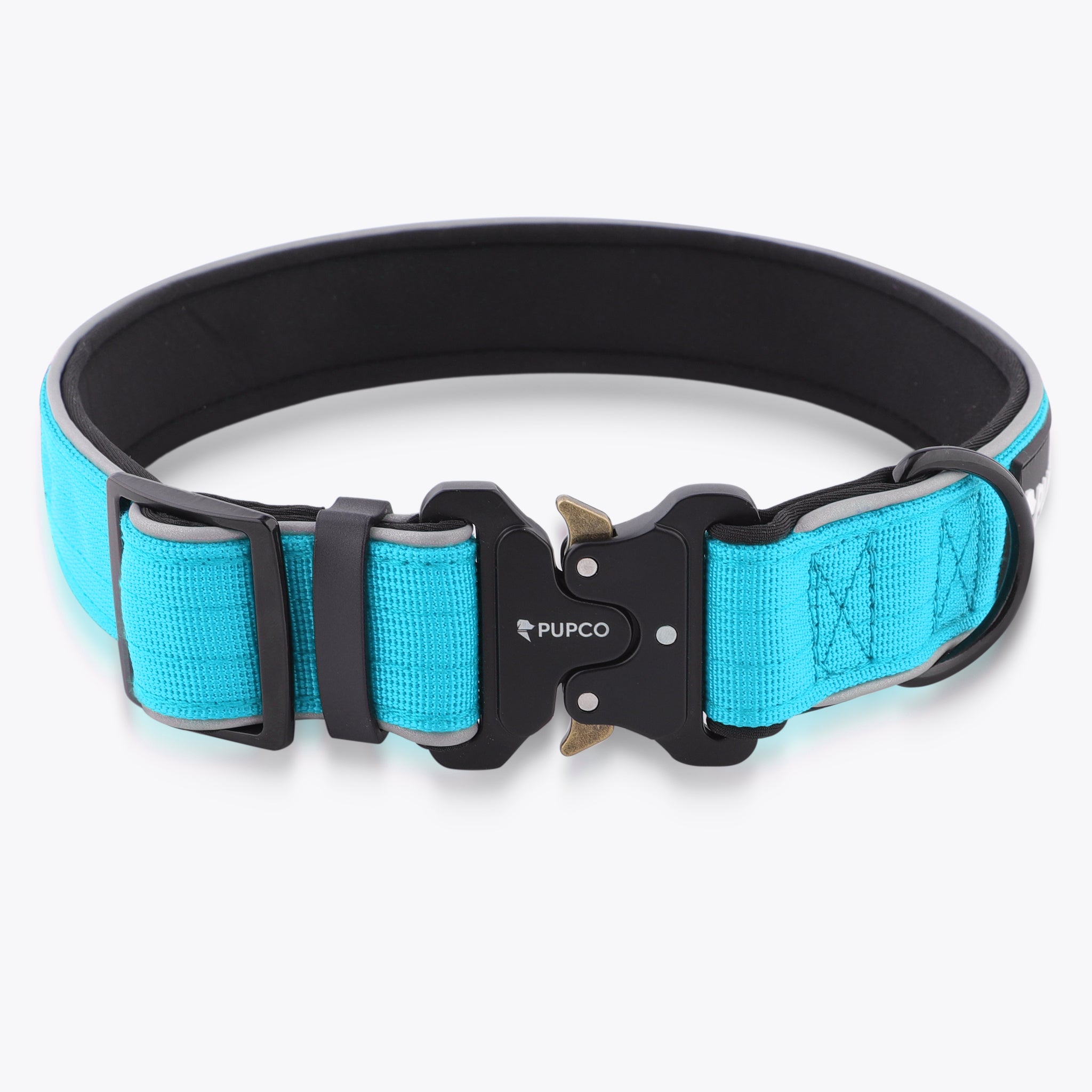 Reflective tactical collar - Aqua