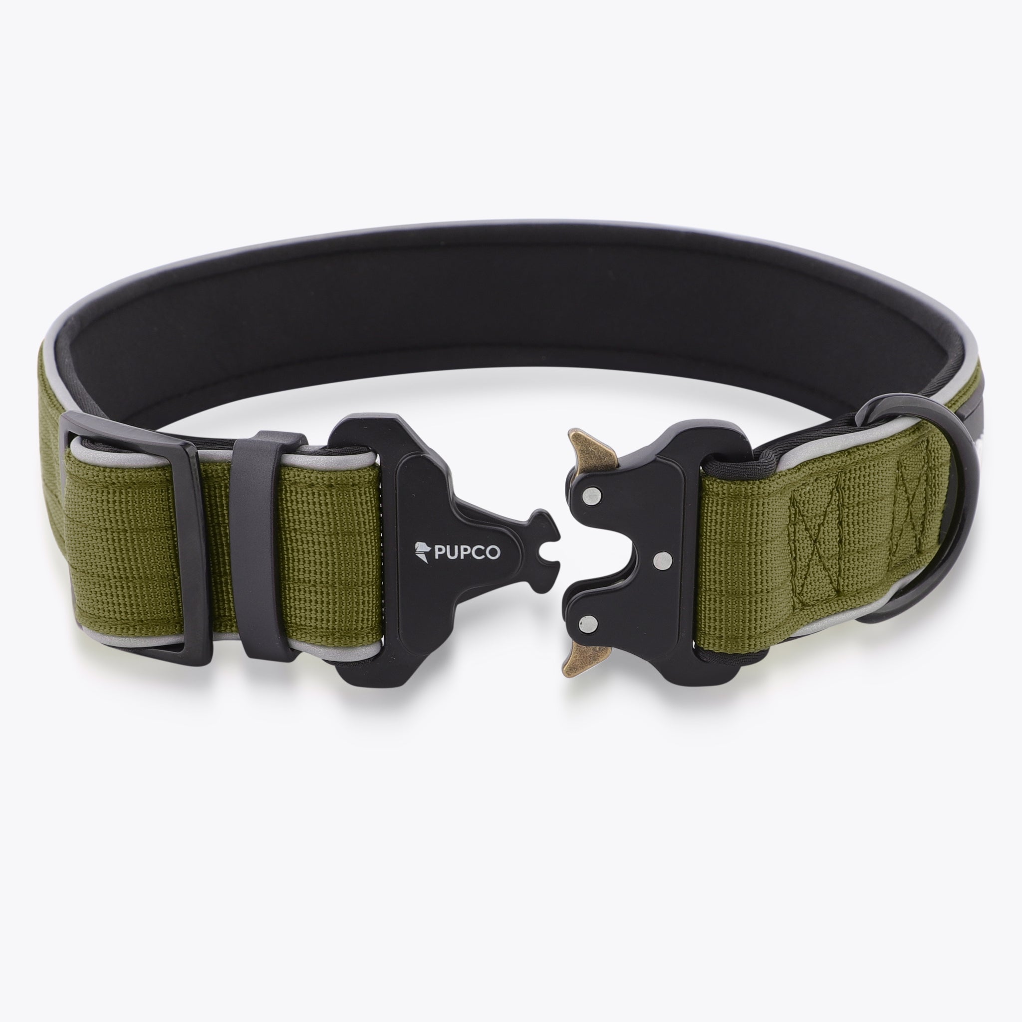 Reflective tactical collar - Khaki