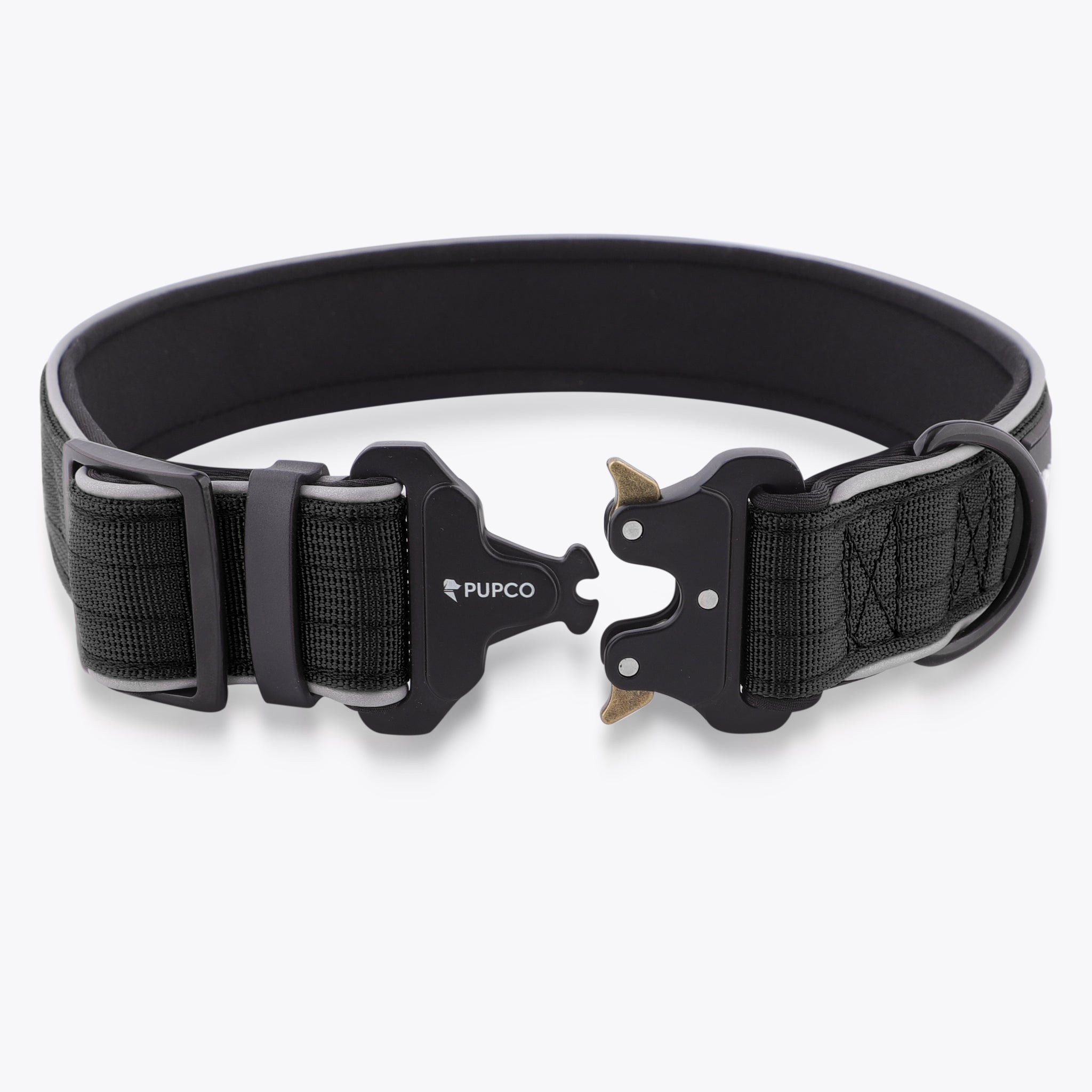Reflective tactical collar - Black