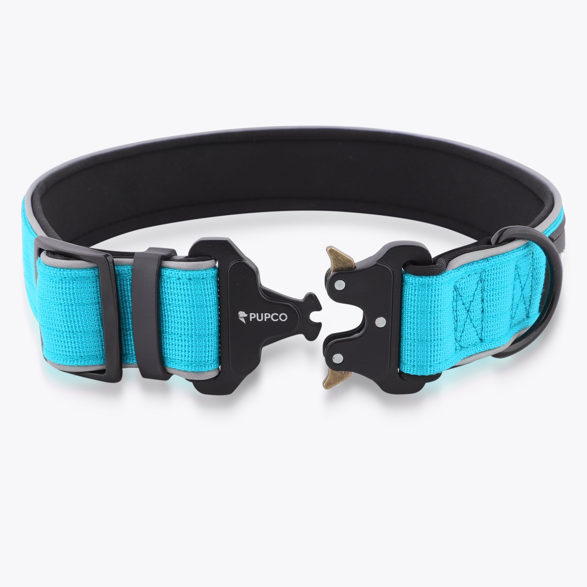 Reflective tactical collar - Aqua