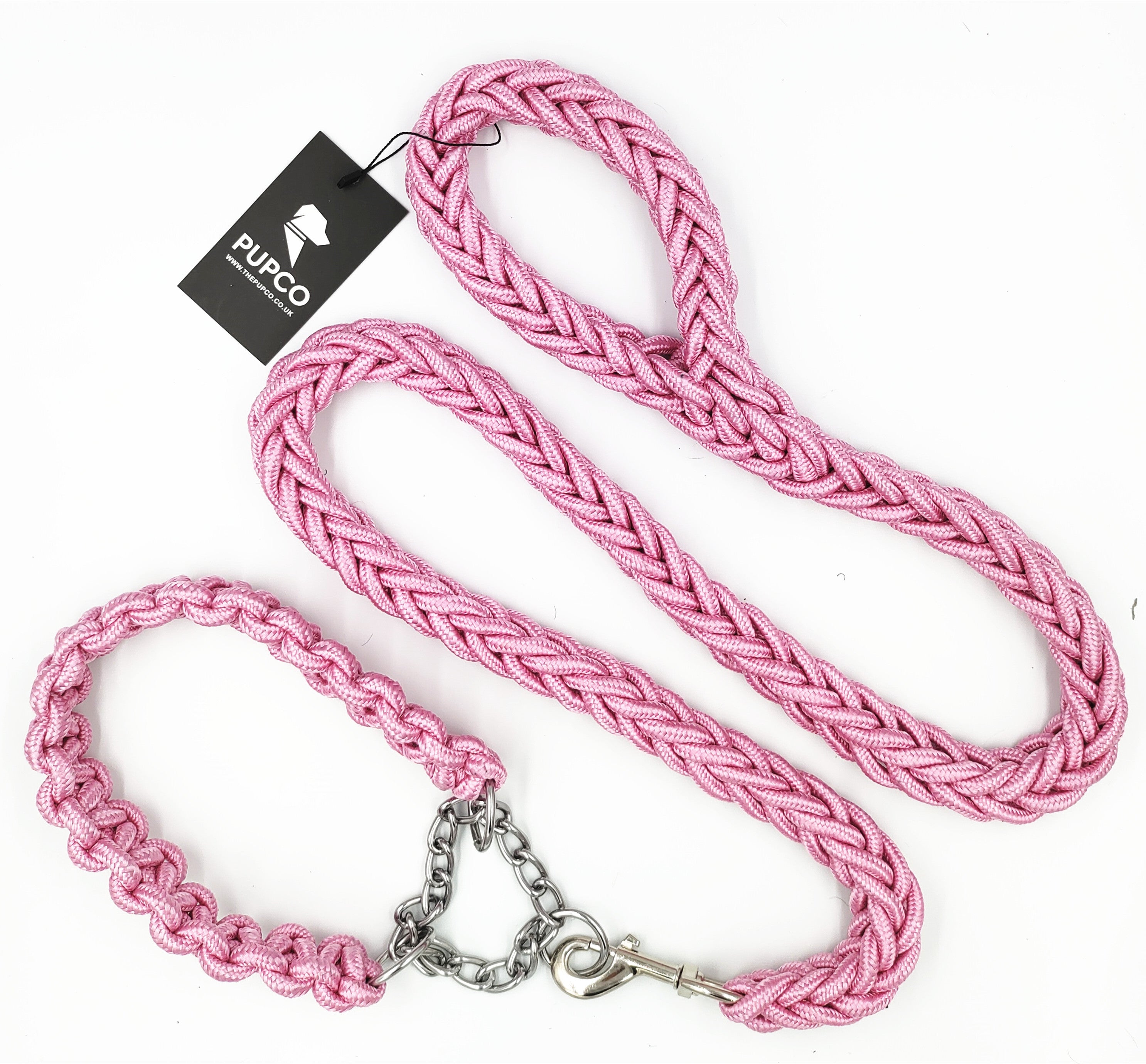 Pink paracord dog collar hotsell