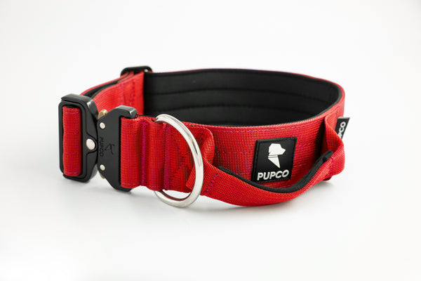 Performance collar with handle 5CM - Red