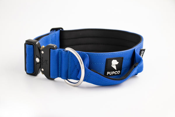 Performance collar with handle 5CM - Blue