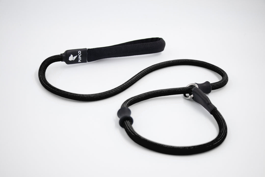 Slip rope lead - Black