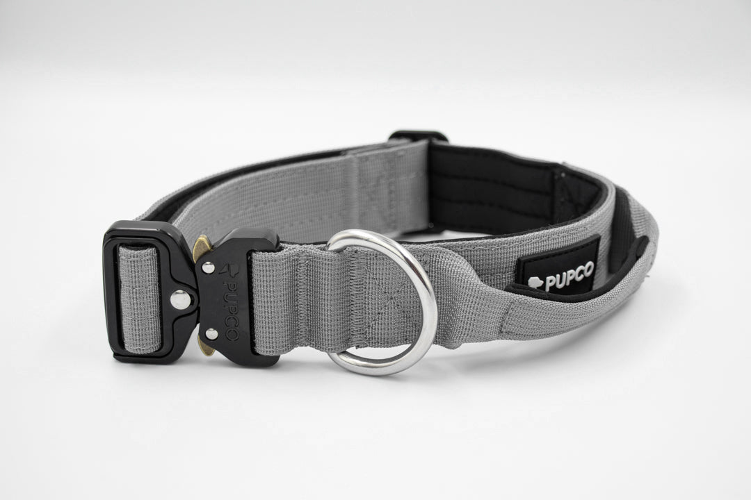 Performance collar with handle 4CM - Grey