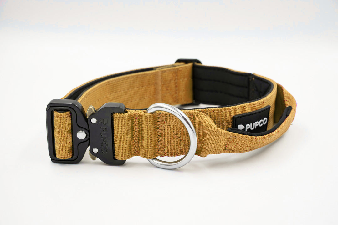 Performance collar with handle 4CM - Tan