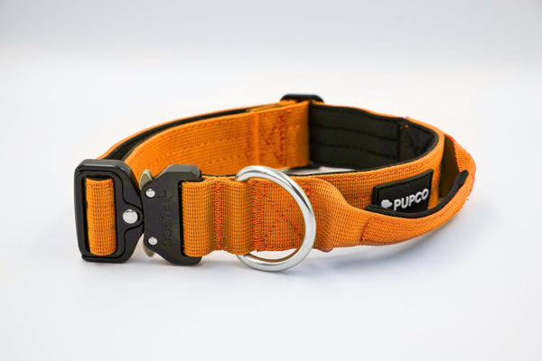 Performance collar with handle 4CM - Orange