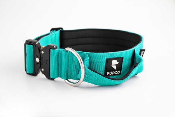 Performance collar with handle 5CM - Turqouise