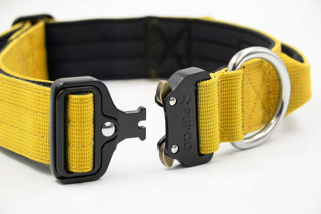 Performance collar with handle 4CM - Yellow