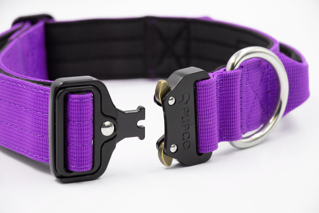 Performance collar with handle 4CM - Purple