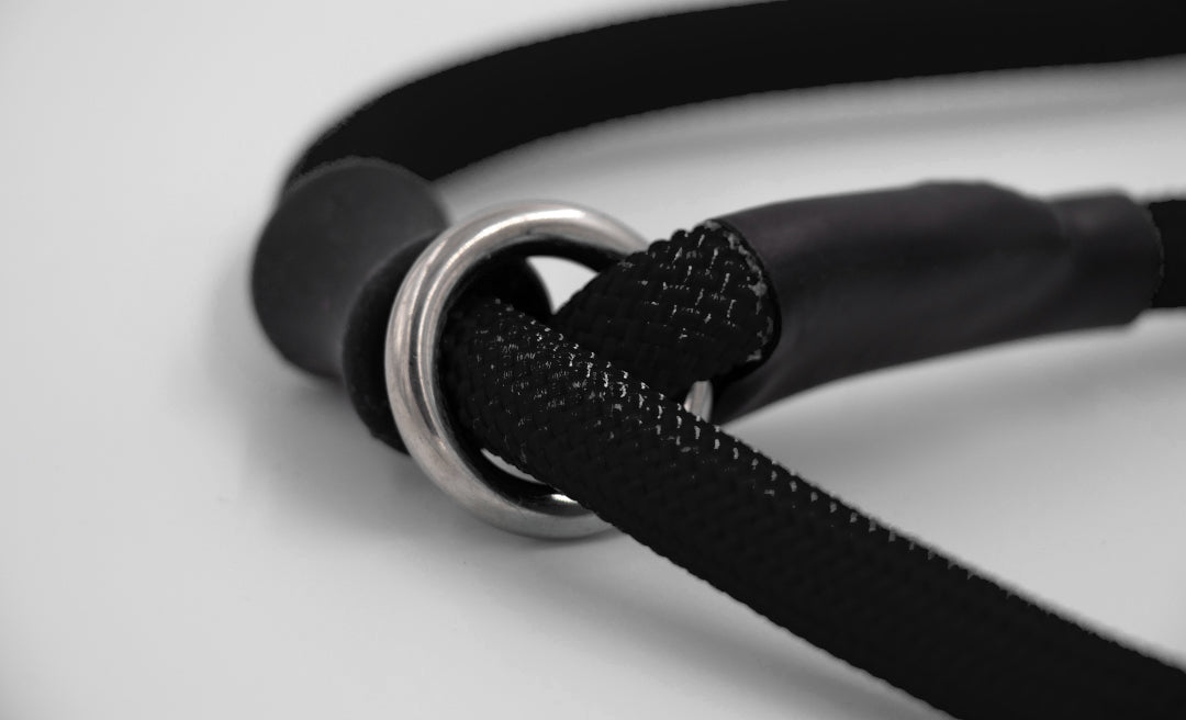 Slip rope lead - Black