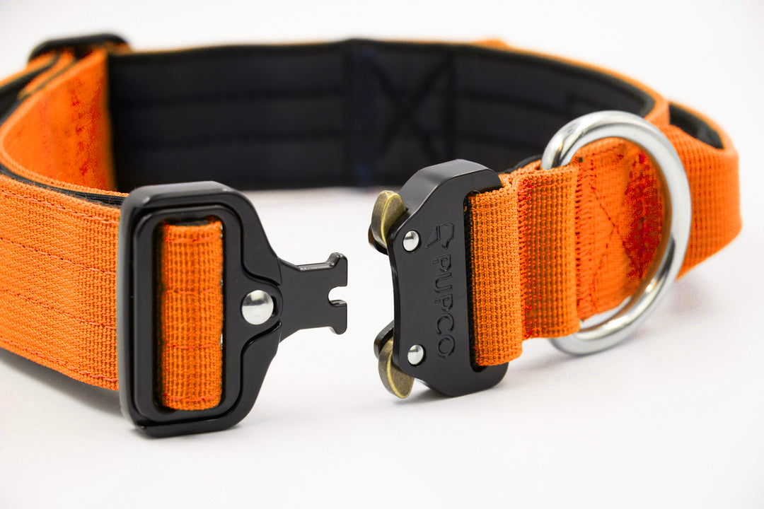 Performance collar with handle 4CM - Orange