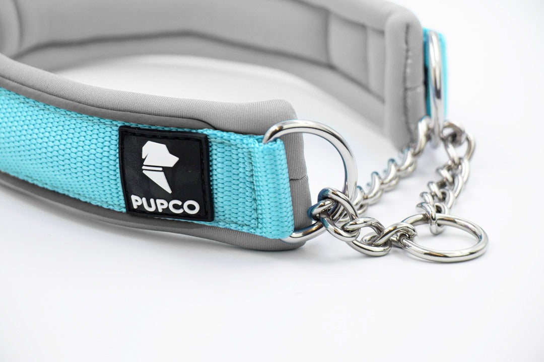 Martingale collar - Sky blue/Grey