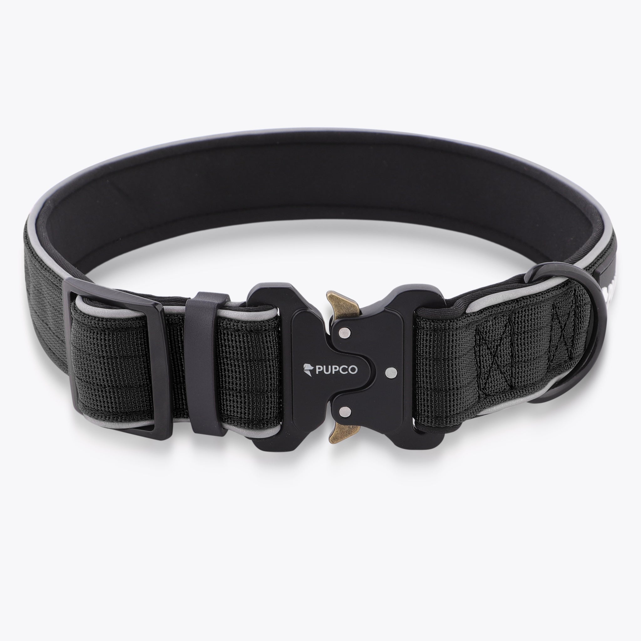 Reflective tactical collar - Black