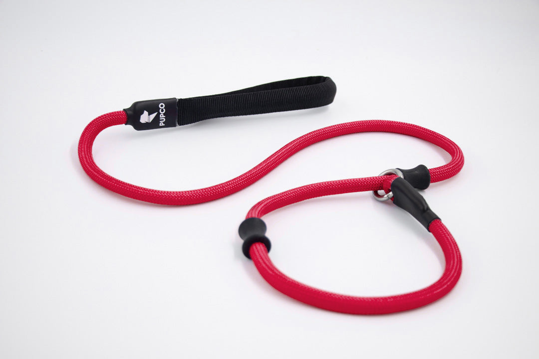 Slip Rope Lead Red - Dog Training Slip Lead UK | Thepupco