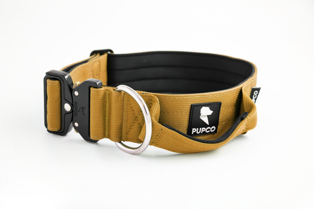 Performance collar with handle 5CM - Tan